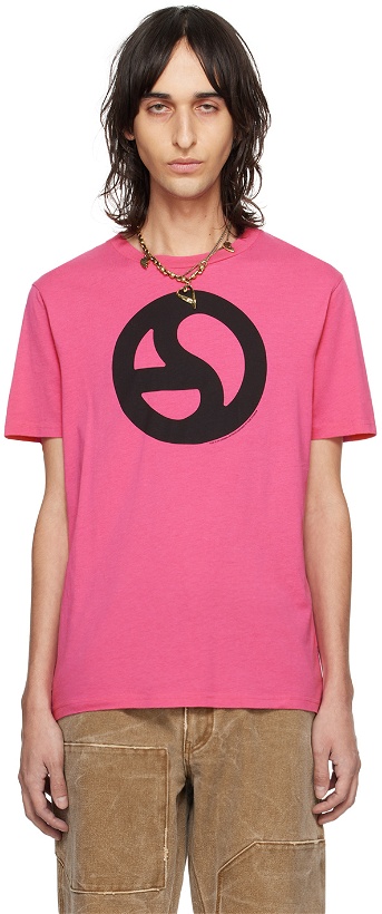 Photo: Acne Studios Pink Graphic T-Shirt