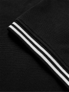 Club Monaco - Stretch-Cotton Piqué Polo Shirt - Black
