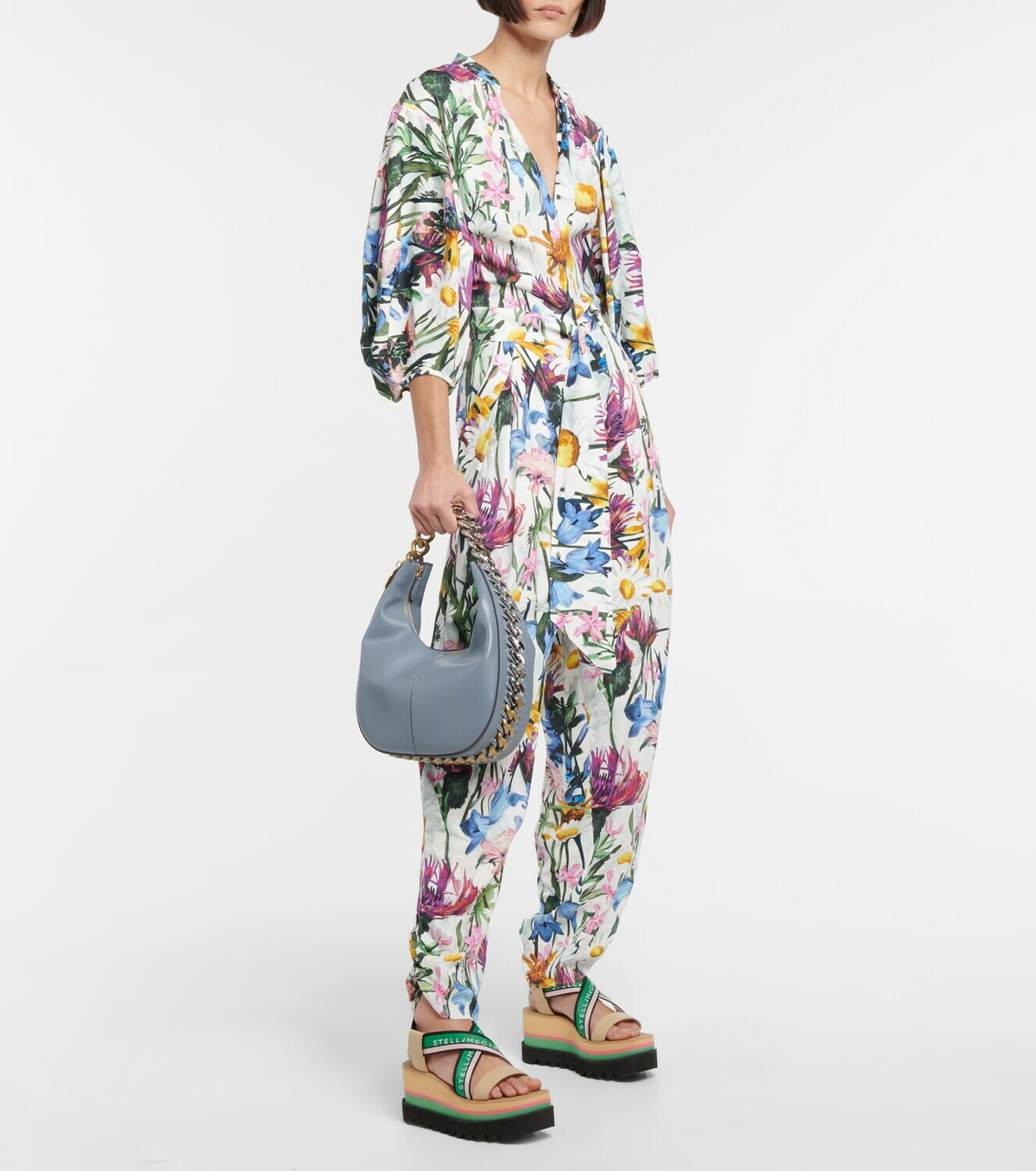Stella McCartney - V-neck floral jumpsuit