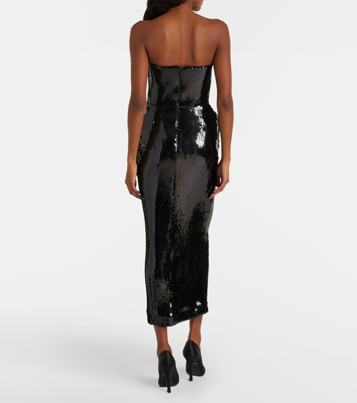 David Koma Sequined bustier dress