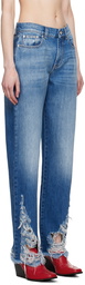 Stella McCartney Blue Distressed Jeans