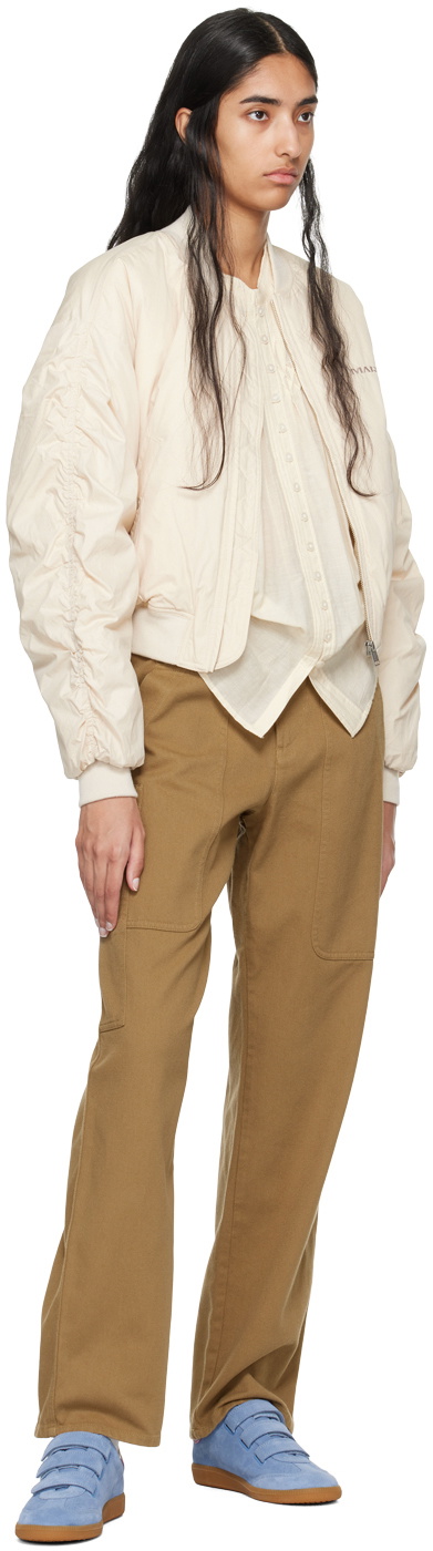 Isabel Marant Etoile Beige Bessime Bomber Jacket