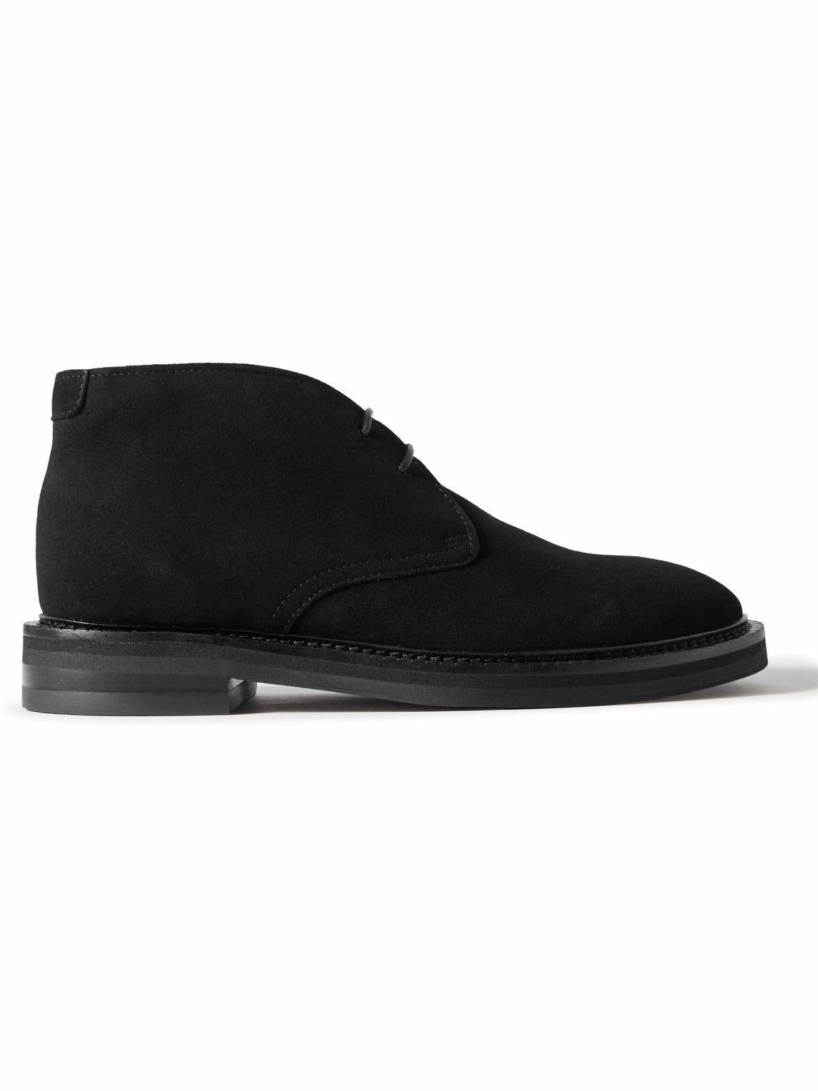 Mr P. - Lucien Regenerated Suede by evolo® Desert Boots - Black Mr P.