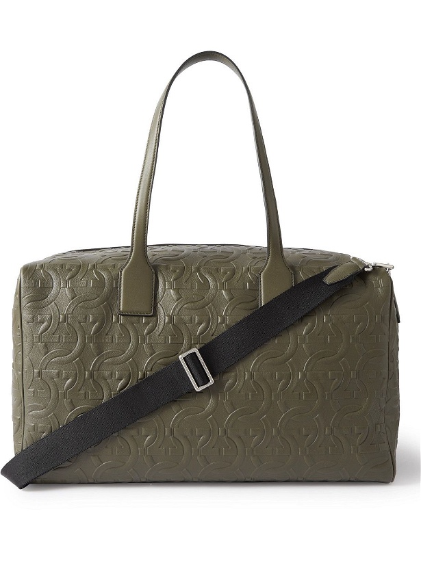 Photo: Salvatore Ferragamo - Logo-Embossed Leather Weekend Bag