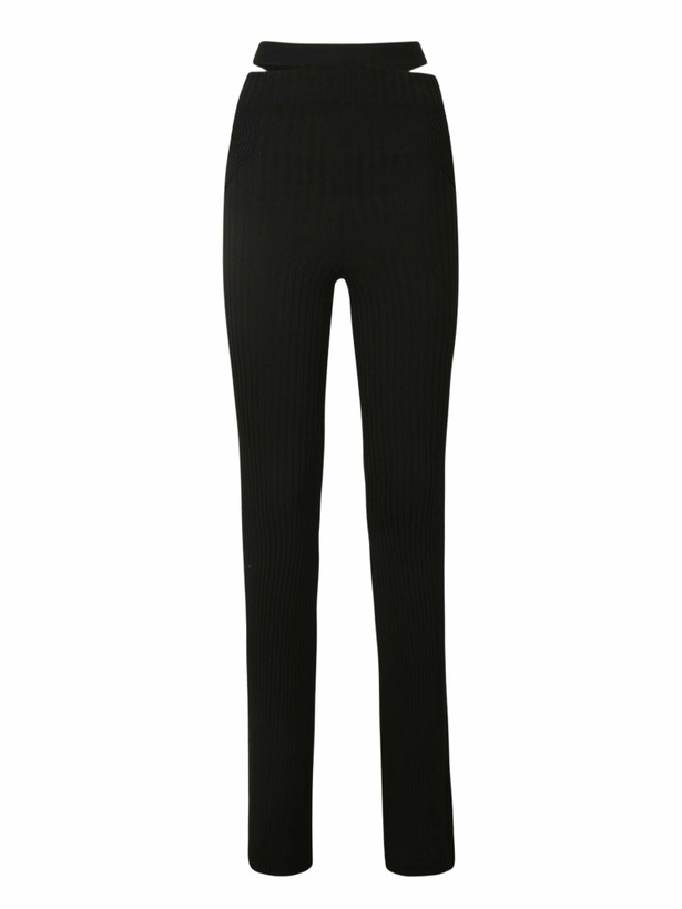 Photo: ANDREĀDAMO Ribbed Knit Slim Trousers