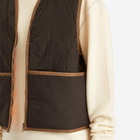 Merely Made Men's Reversible Vest in Brown