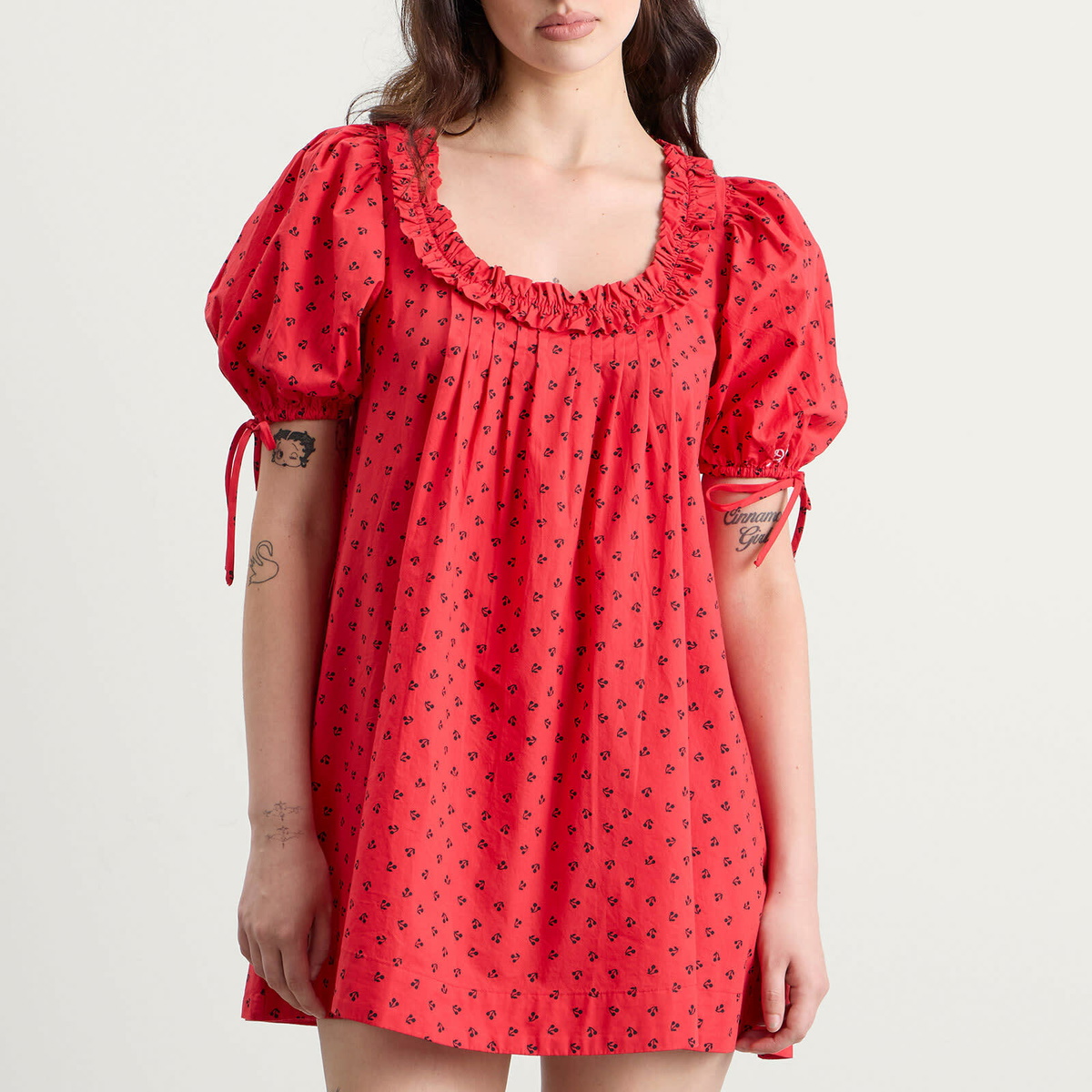 Damson Madder Women's Jemima Mini Dress in Red