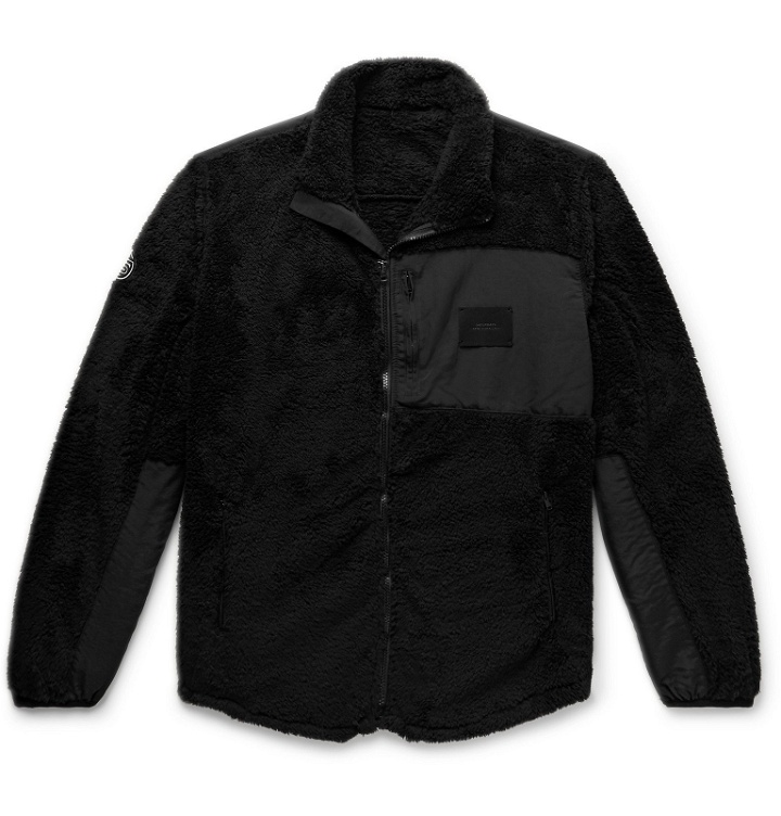 Photo: Saturdays NYC - Stenstrom Faille-Panelled Fleece Jacket - Black