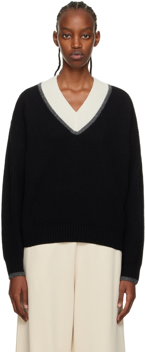 Moncler Black Rib Sweater Moncler