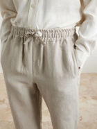 Saman Amel - Straight-Leg Linen Trousers - Neutrals