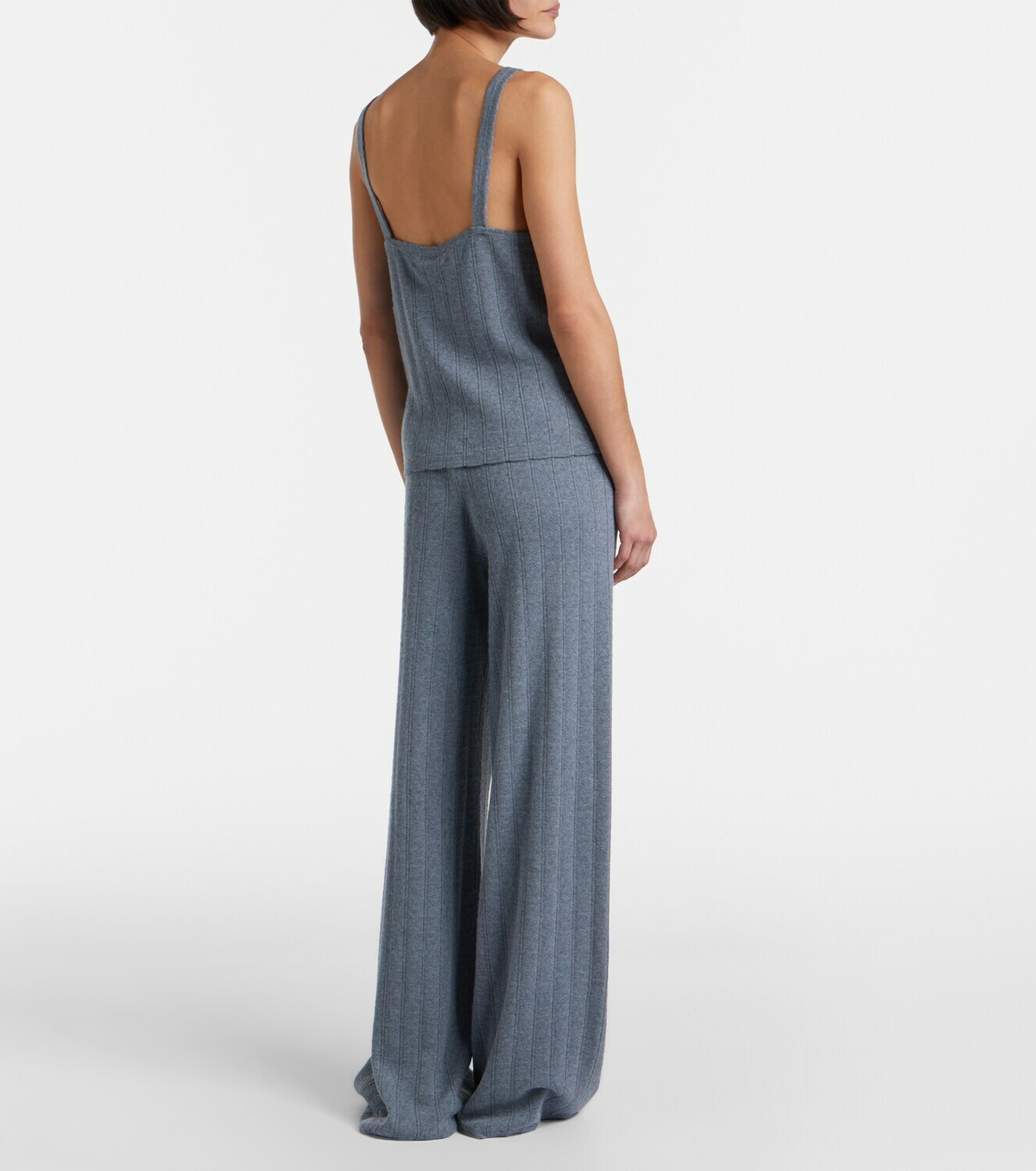 Lisa Yang Shannen cotton and cashmere wide-leg pants