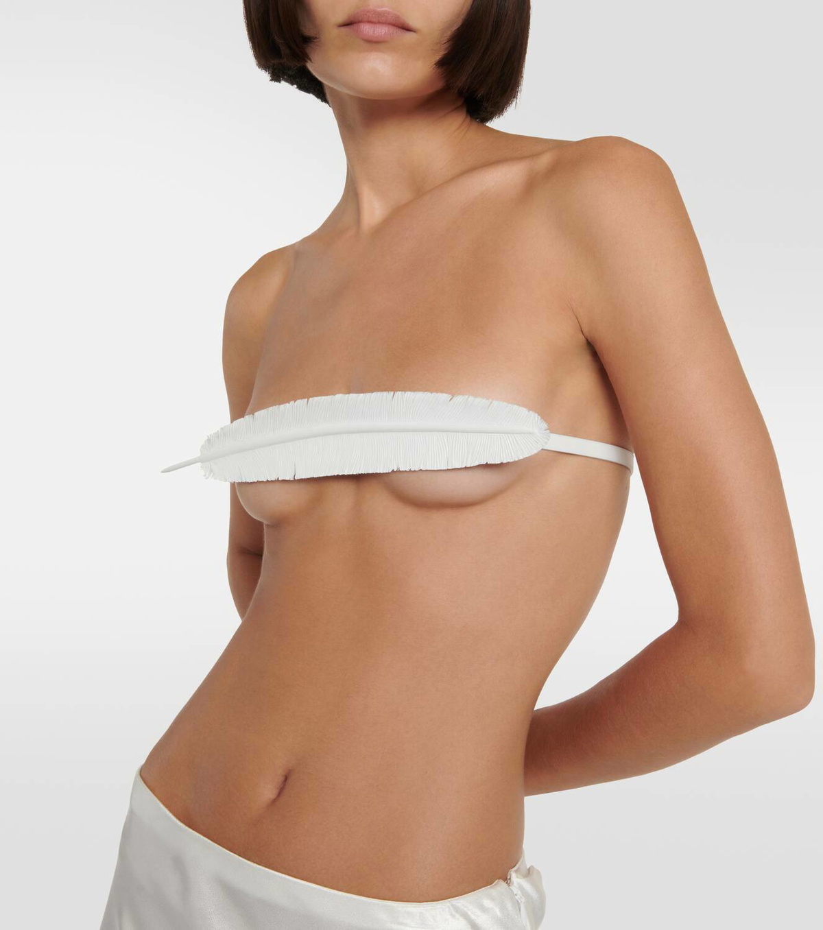 Ann Demeulemeester Noucky leather bandeau top Ann Demeulemeester