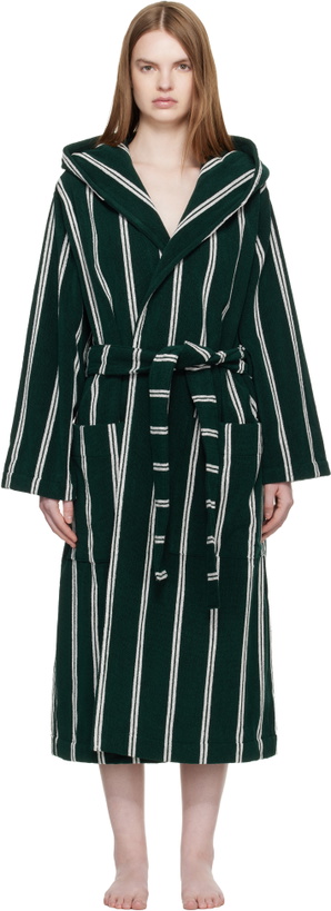 Photo: Tekla Green Terry Hooded Bathrobe