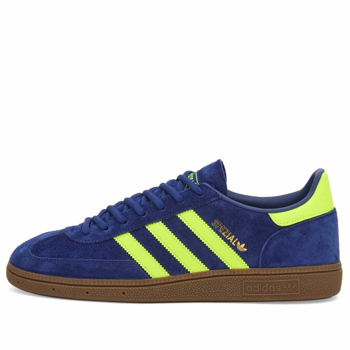 Photo: Adidas Handball Spezial Sneaker in Victory Blue/Solar Yellow/Gold