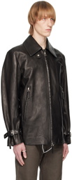 At.Kollektive Black Kostas Murkudis Edition Leather Jacket