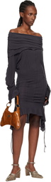 KNWLS Gray MG-Petrol Minidress