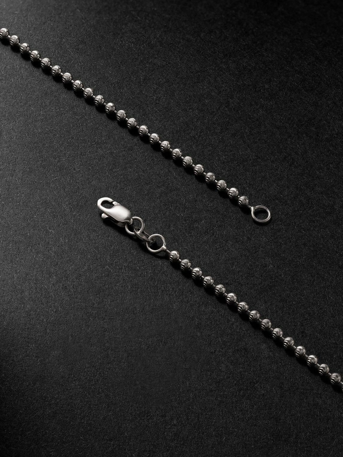 Greg Yuna - Mooncut 22-Inch 14-Karat White Gold Ball Chain Necklace