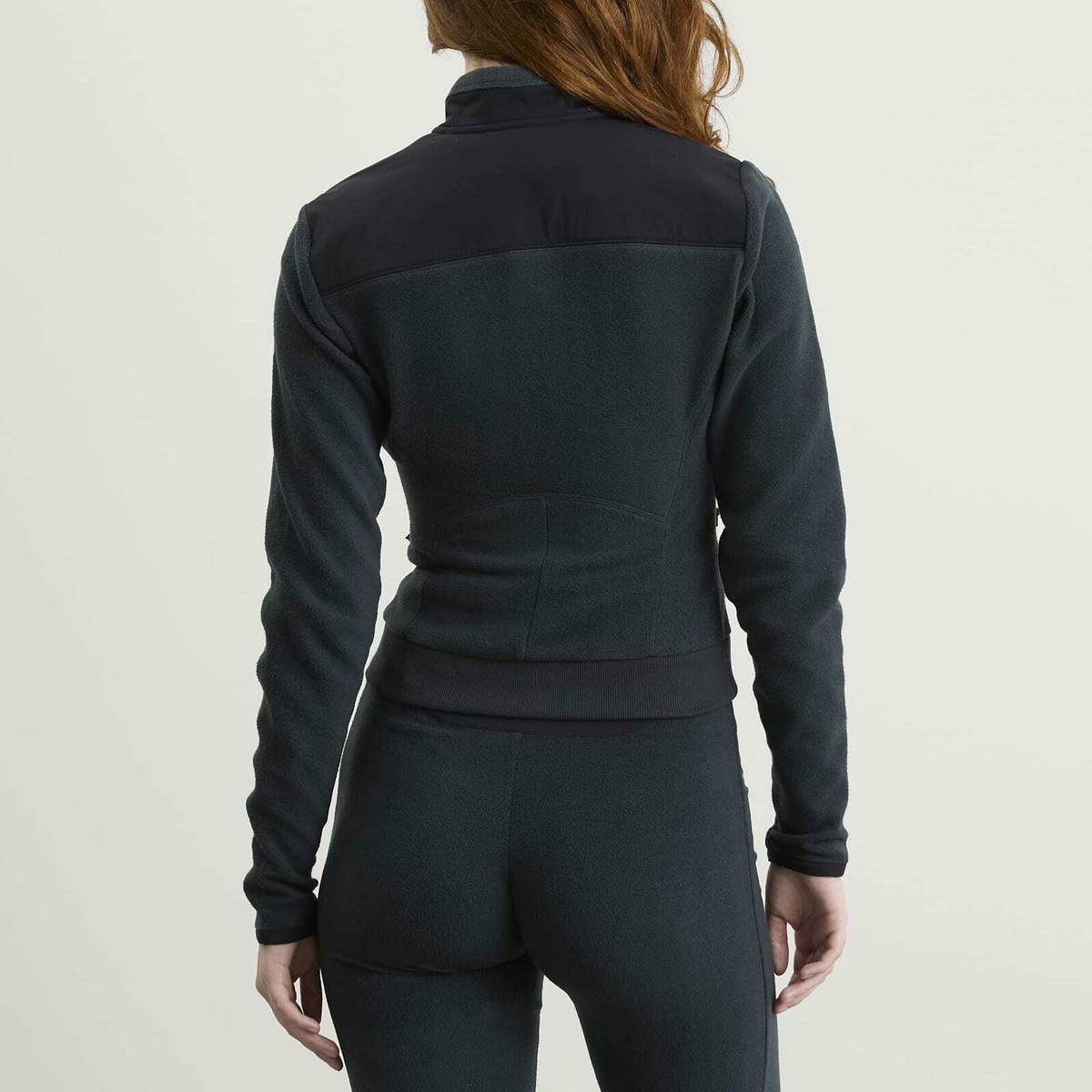 SKIMS Women's Lounge Fleece Zip Up Jacket in Dark Teal