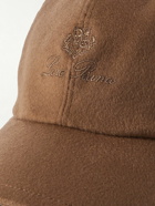 Loro Piana - Logo-Embroidered Storm System® Baby Cashmere Baseball Cap - Brown
