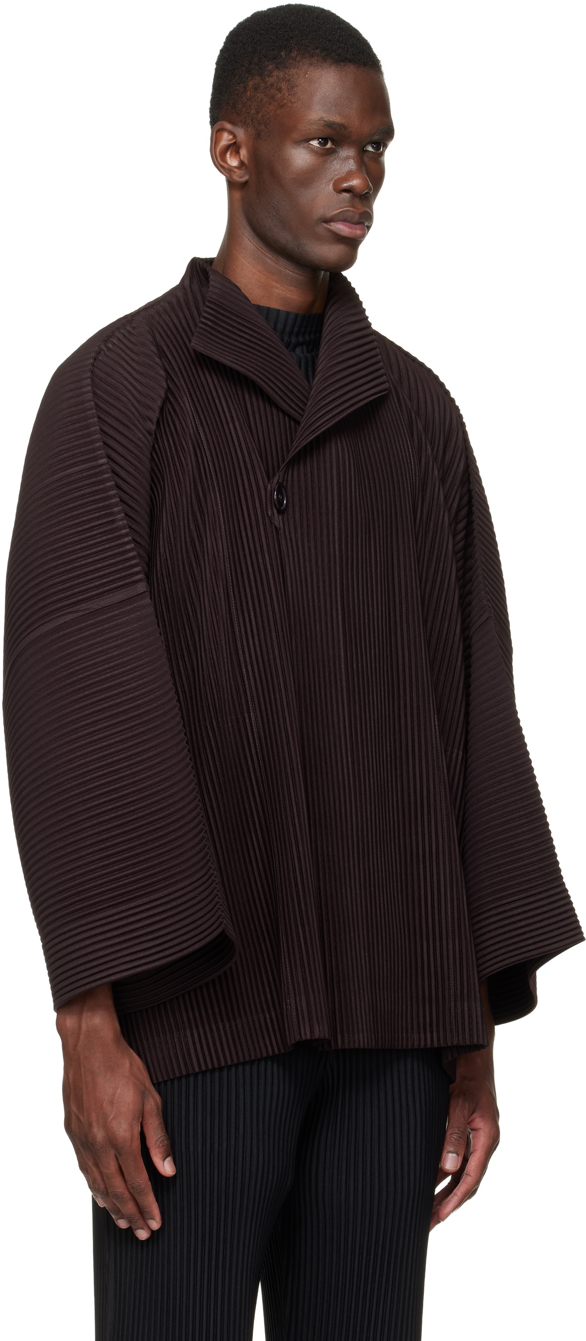 HOMME PLISSÉ ISSEY MIYAKE Brown Wear Or Wrap Jacket