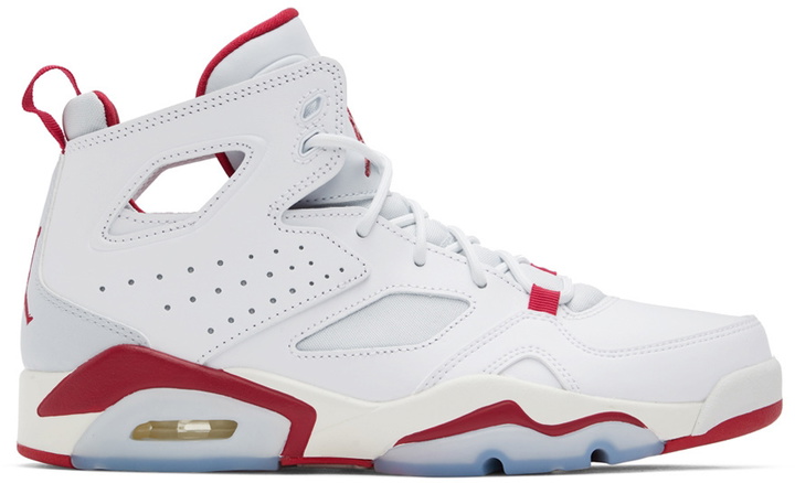 Photo: Nike Jordan White & Red Flight Club '91 Sneakers