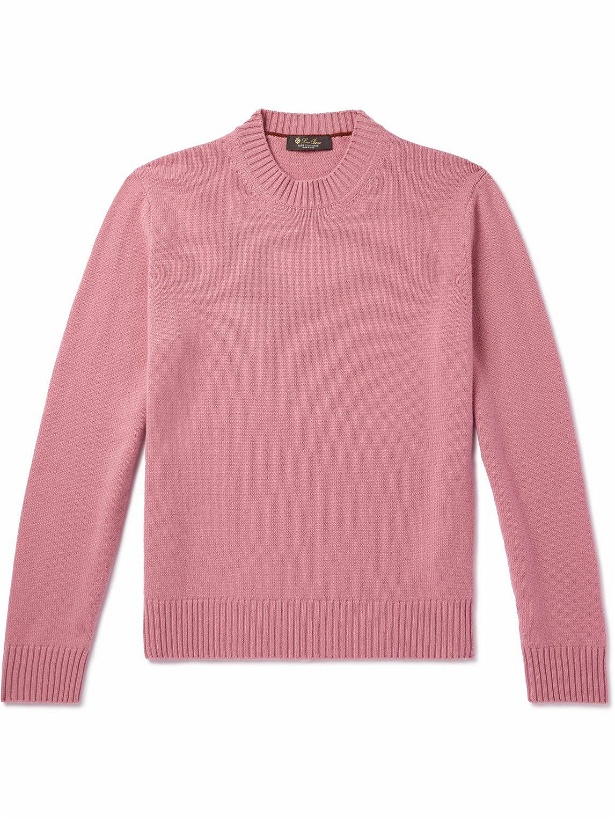 Photo: Loro Piana - Parksville Baby Cashmere Sweater - Pink