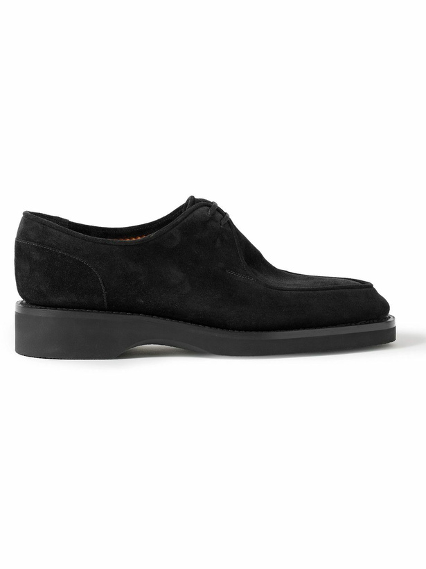 Photo: John Lobb - Ted Suede Derby Shoes - Black