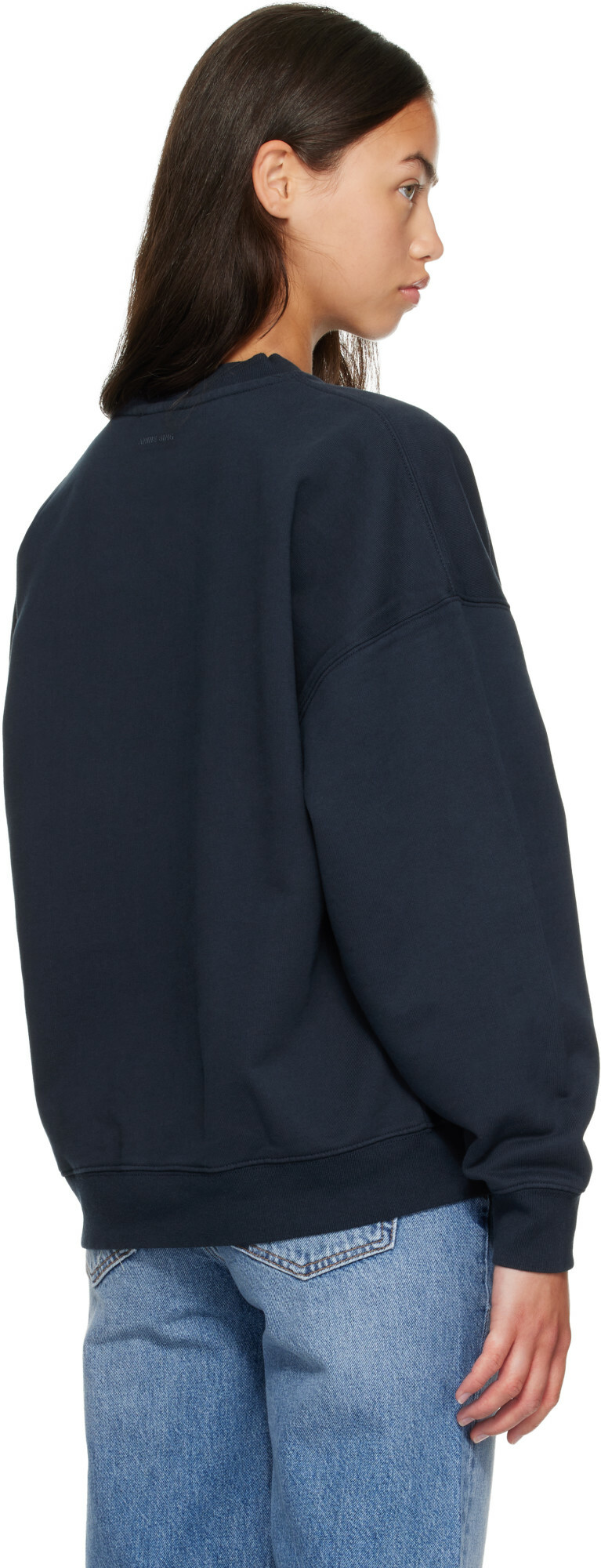 ANINE BING Navy Miles Sweatshirt