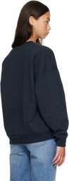 ANINE BING Navy Miles Sweatshirt