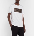 Fendi - Logo-Appliquéd Cotton-Jersey T-Shirt - White