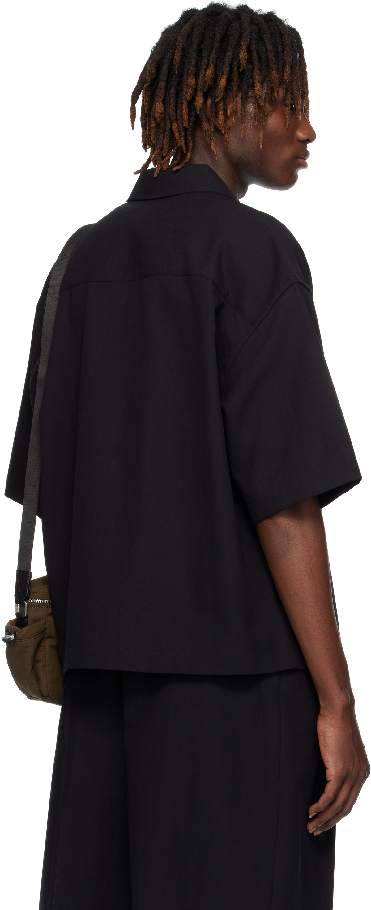 Studio Nicholson Black Sanko Shirt Studio Nicholson