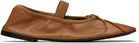 Proenza Schouler Tan Glove Mary Jane Ballerina Flats