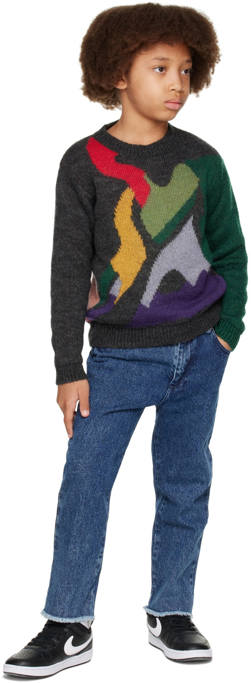 Wolf & Rita Kids Gray Age of Togetherness Óscar Sweater