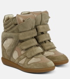 Isabel Marant - Bekett suede wedge sneakers