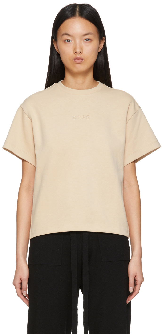 Boss Beige Elna T-Shirt BOSS