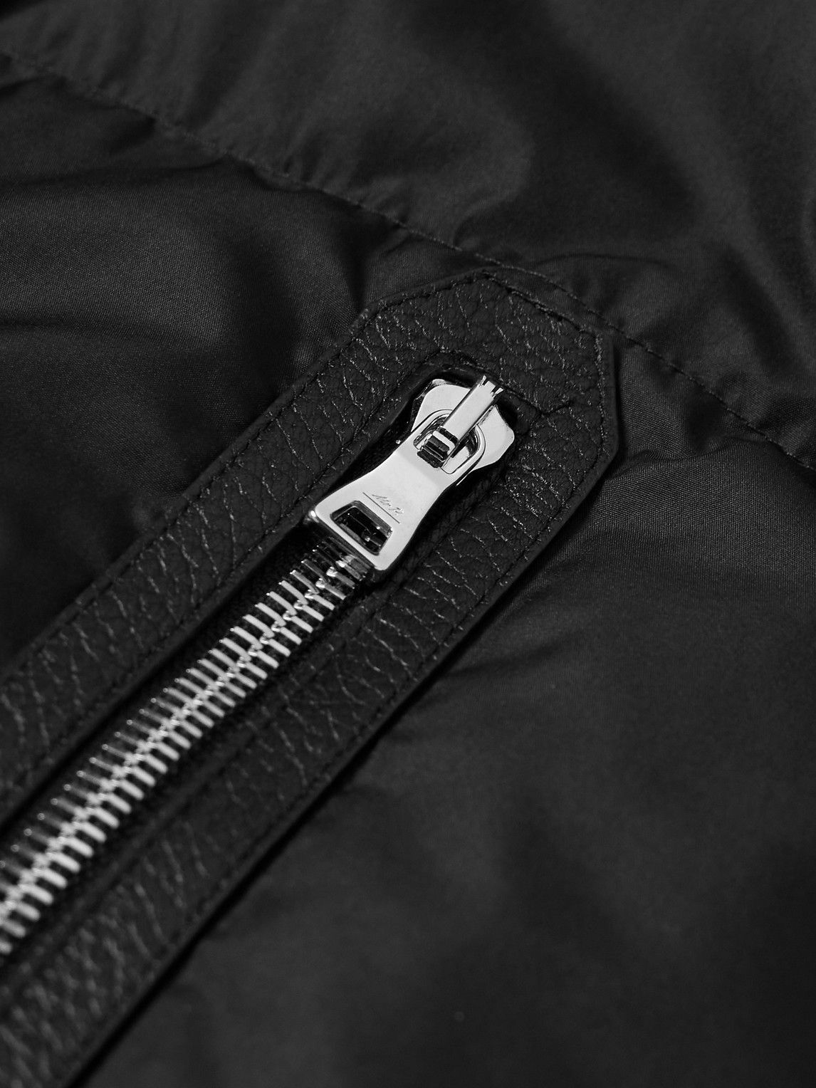 Mr P. - Padded Recycled-Shell Hooded Down Gilet - Black