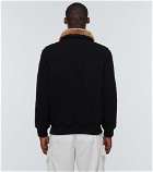 Brunello Cucinelli - Shearling-trimmed cashmere jacket