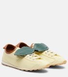 Jacquemus Tennis leather-trimmed canvas sneakers