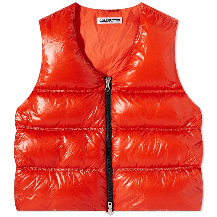Photo: Cole Buxton Men's Down Insulated Gilet in Orange