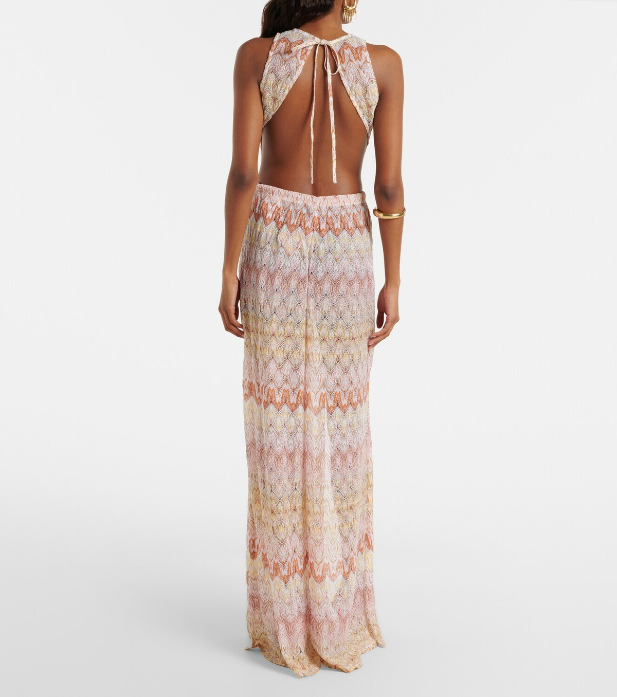 Missoni Open-back lamé jumpsuit