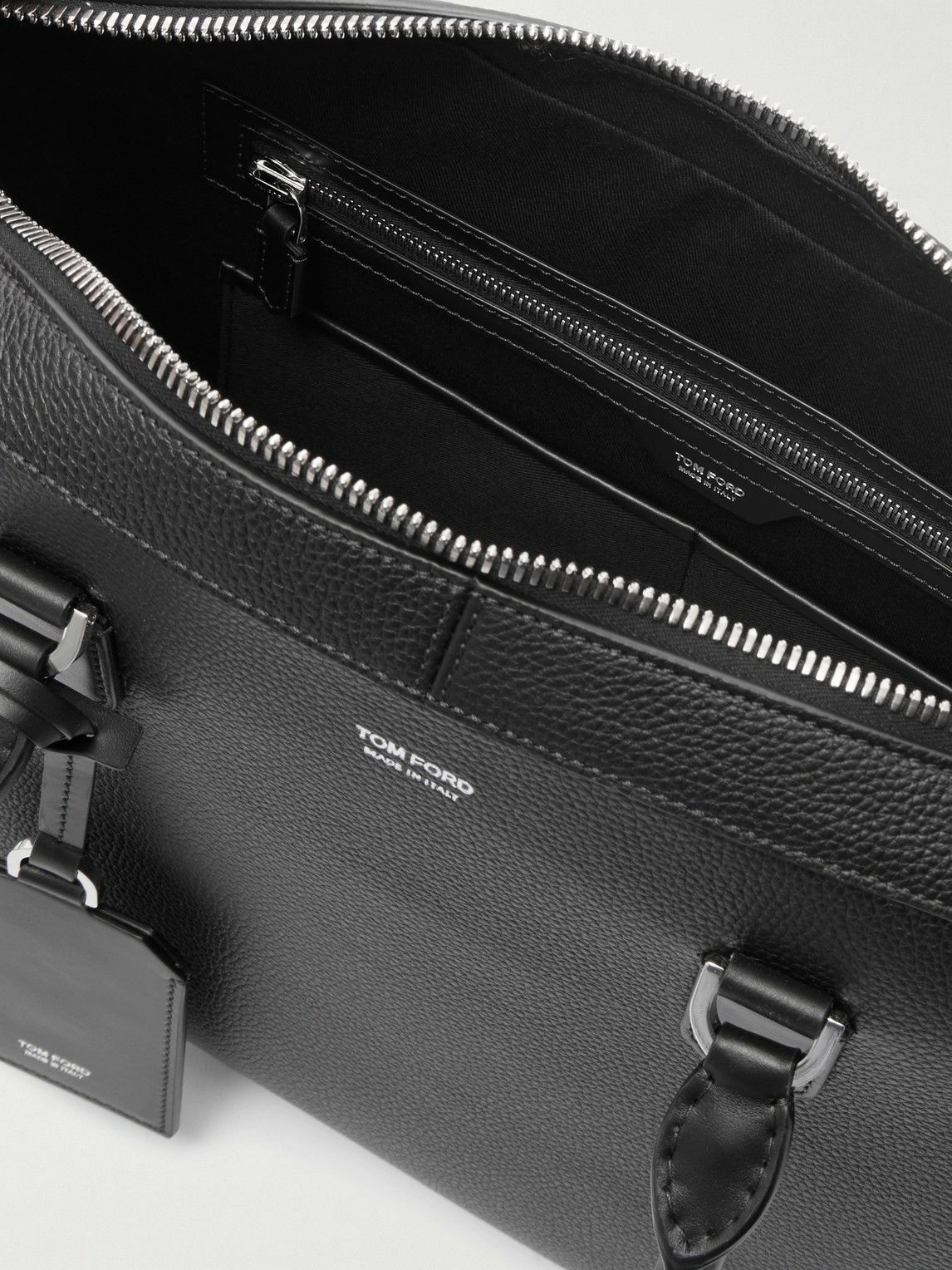 TOM FORD - Elliott Full-Grain Leather Briefcase