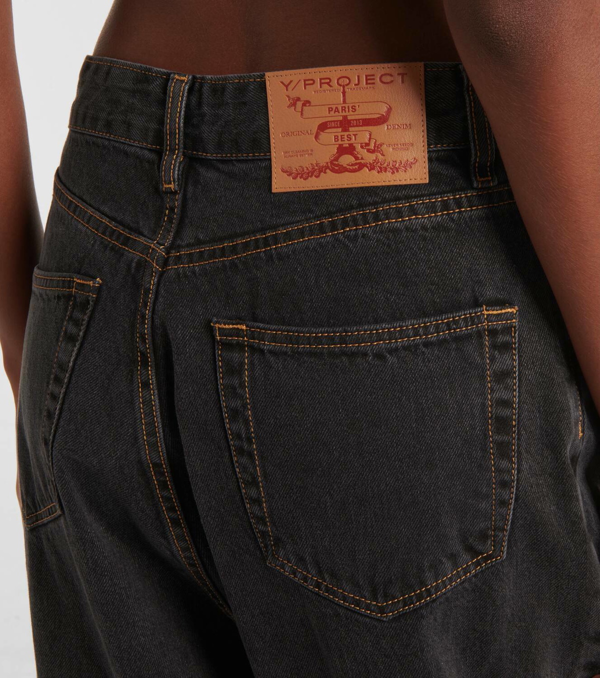 Y/Project Evergreen Draped Cuff wide-leg jeans Y/Project