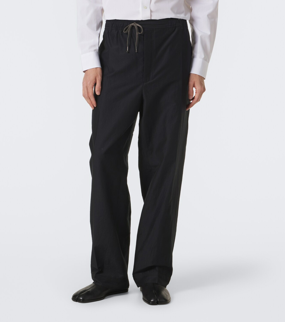 Maison Margiela Cotton and silk-blend straight pants