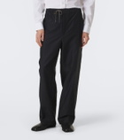 Maison Margiela Cotton and silk-blend straight pants