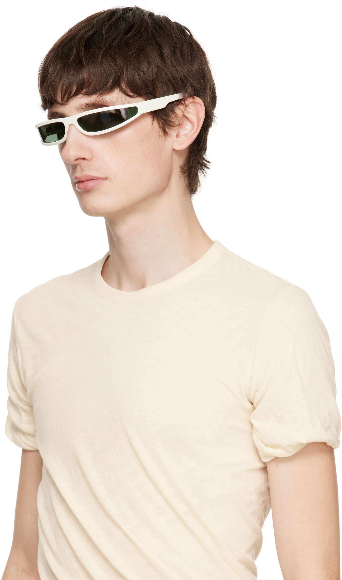 関税込【RICK OWENS】ホワイト Hollywood Kriester サングラス Rick Owens White Hollywood Fog Sunglasses Rick Owens