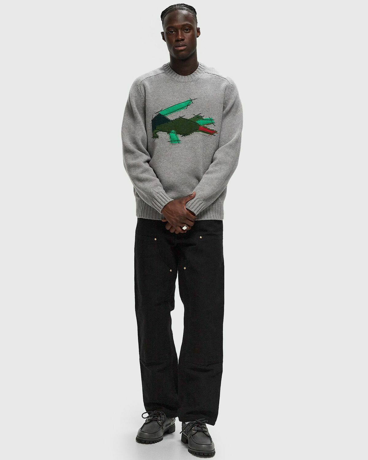 Lacoste TRICOT Grey Mens Pullover Lacoste