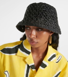 Jacquemus Le Bob Spiaggia raffia bucket hat