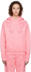 Praying SSENSE Exclusive Pink Butterfly Hoodie