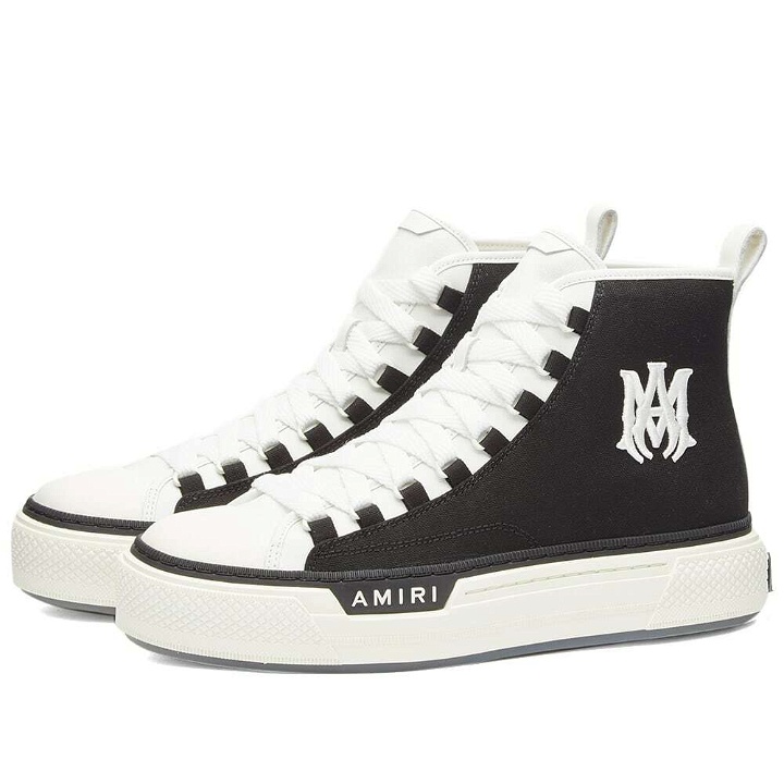 Photo: AMIRI Men's Court Hi-Top Sneakers in Black/White