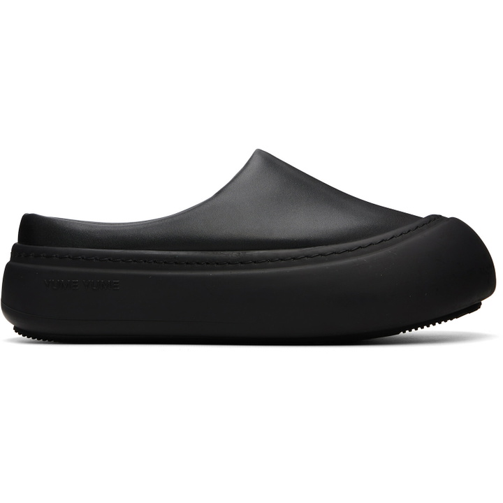 Photo: YUME YUME SSENSE Exclusive Black Goofy Slider Sneakers